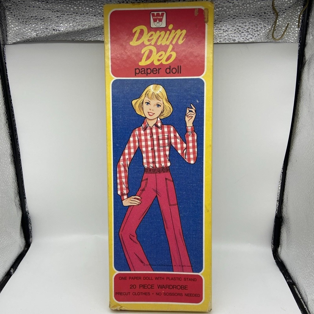 Vintage 1979 Whitman Denim Deb Paper Doll Set 20 Piece Wardrobe Precut 1952-1